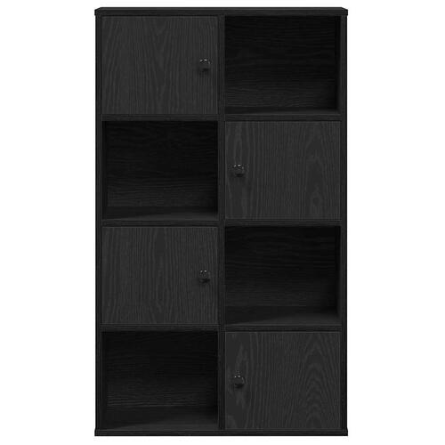 Bogreol 60x24x101,5 cm konstrueret træ sort-eg