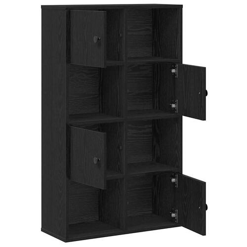 Bogreol 60x24x101,5 cm konstrueret træ sort-eg