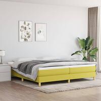 Sengeramme uden madras Grøn 200x200 cm Stof