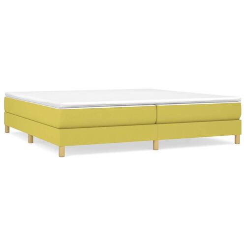 Sengeramme uden madras Grøn 200x200 cm Stof