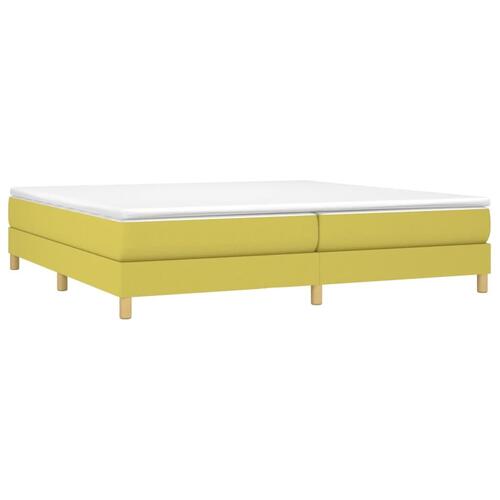 Sengeramme uden madras Grøn 200x200 cm Stof