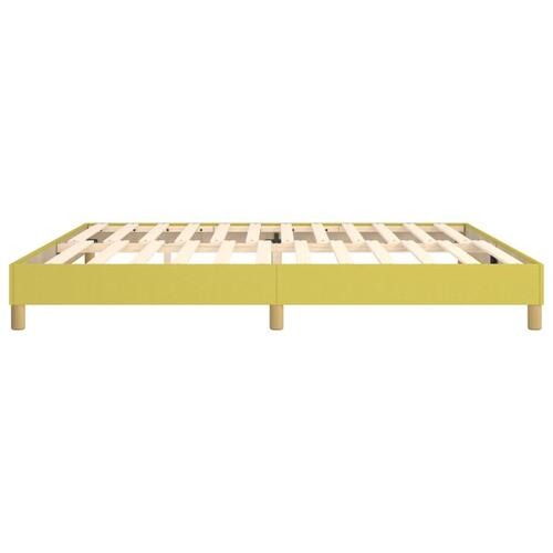 Sengeramme uden madras Grøn 200x200 cm Stof