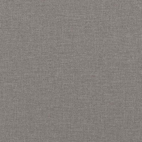 Osmannisk sengeramme med madras 160x200 cm stof gråbrun