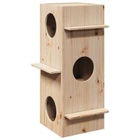 Kattehus 43x43x90 cm massivt fyrretræ