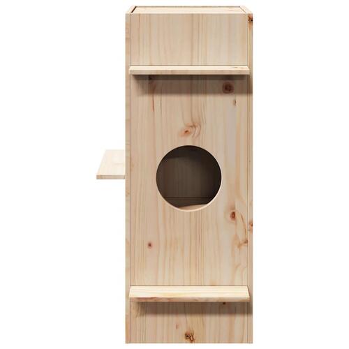 Kattehus 43x43x90 cm massivt fyrretræ