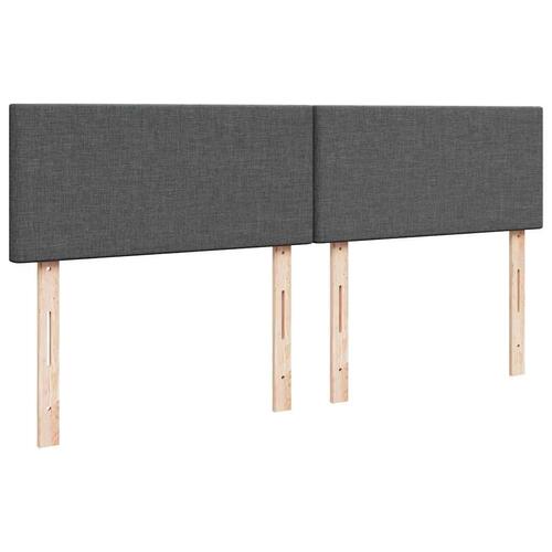 Osmannisk sengeramme med madras 180x200 cm stof mørkegrå