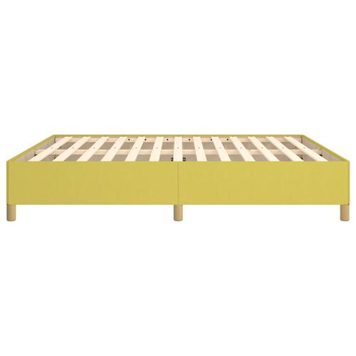 Sengeramme uden madras Grøn 160x200 cm Stof