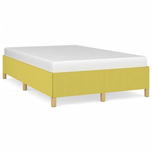 Sengeramme uden madras Grøn 120x200 cm Stof