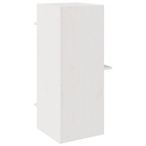 Kattehus 43x43x90 cm massivt fyrretræ hvid