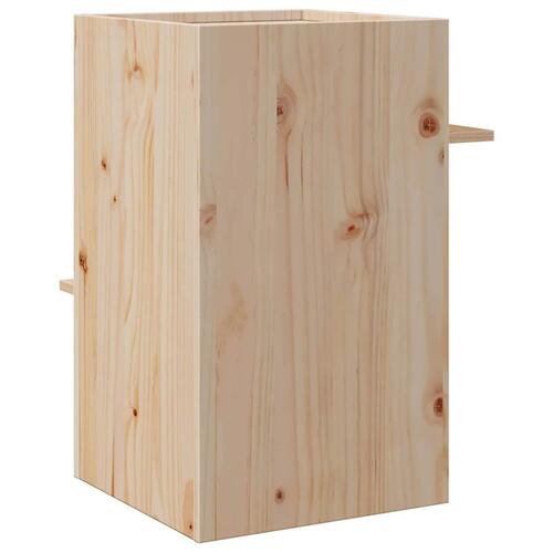 Kattehus 43x43x60 cm massivt fyrretræ