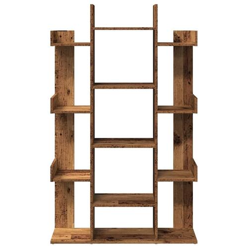 Bogreol 86x25,5x140 cm konstrueret træ antikt træ