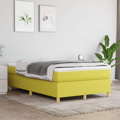 Sengeramme uden madras Grøn 120x200 cm Stof