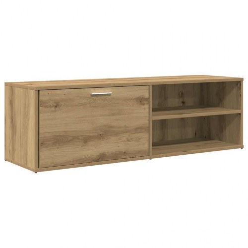 Tv-bord 120 × 34 × 37 cm i konstrueret træ - egetræsfarve