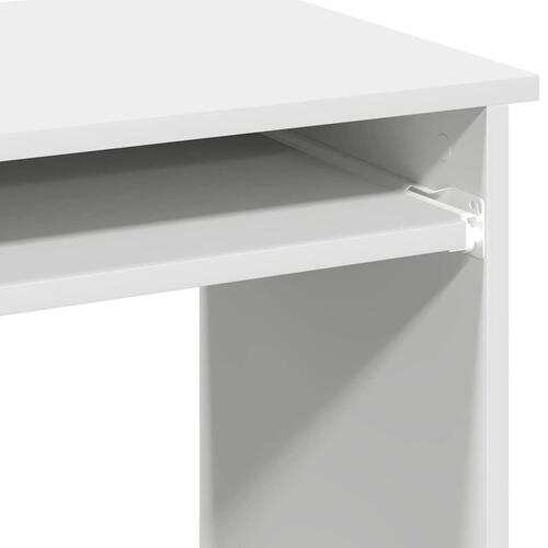 Skrivebord m. hylder 84x40x78 cm konstrueret træ hvid