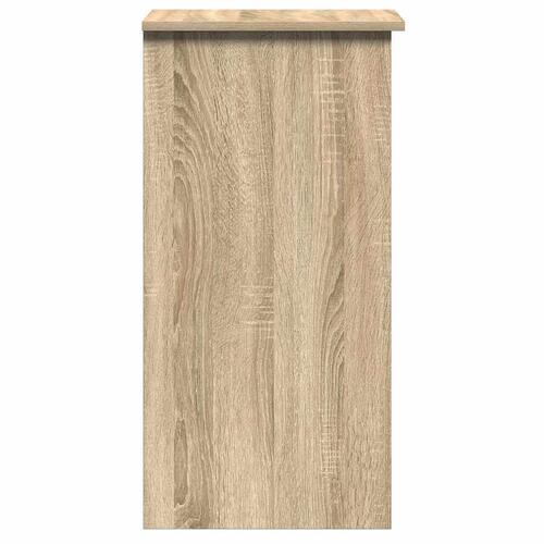 Skrivebord m. hylder 84x40x78 cm konstrueret træ sonoma-eg