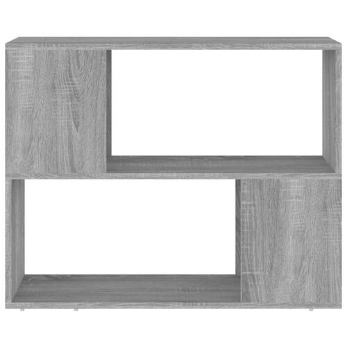Bogreol/rumdeler 80x24x63 cm grå sonoma-eg