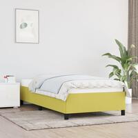Sengeramme uden madras Grøn 100x200 cm Stof