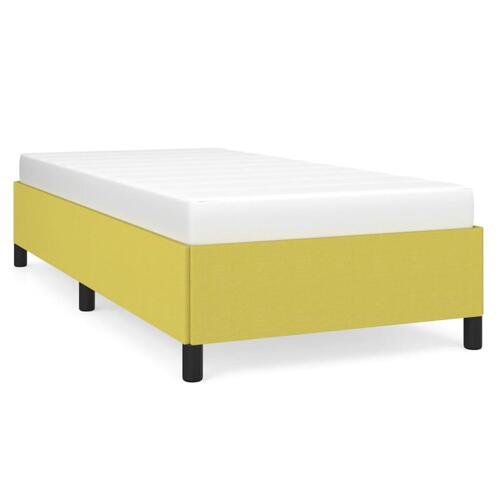 Sengeramme uden madras Grøn 100x200 cm Stof