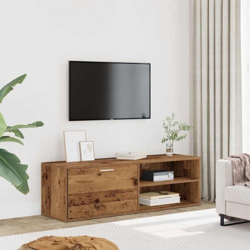 Tv-bord i konstrueret træ - 120 × 34 × 37 cm, antikt træ