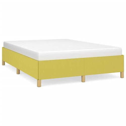 Sengeramme uden madras Grøn 140x190 cm Stof