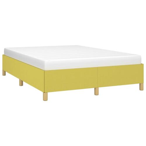 Sengeramme uden madras Grøn 140x190 cm Stof