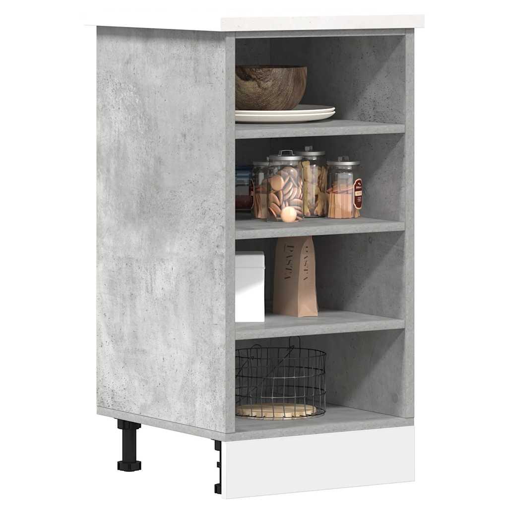 Underskab 40x44,5x81,5 cm konstrueret træ betongrå