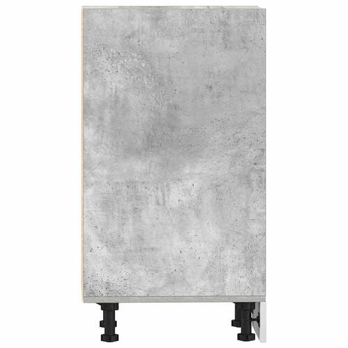 Underskab 40x44,5x81,5 cm konstrueret træ betongrå