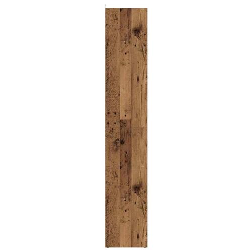 Bogreol 36x30x171 cm konstrueret træ antikt træ
