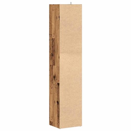 Bogreol 36x30x171 cm konstrueret træ antikt træ