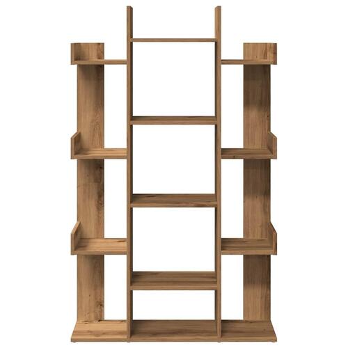 Bogreol 86x25,5x140 cm konstrueret træ kunsteg
