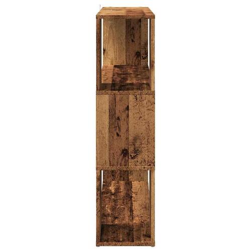 Bogreol/rumdeler 100x24x94 cm antikt træ