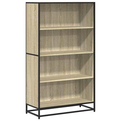 Bogreol 80,5x35x139 cm konstrueret træ sonoma-eg