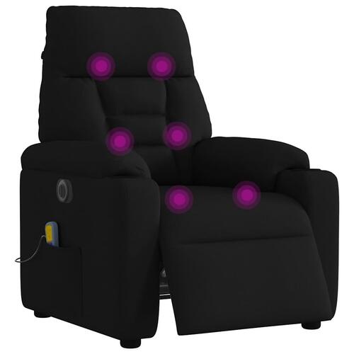 Eldrevet massagestol stof sort