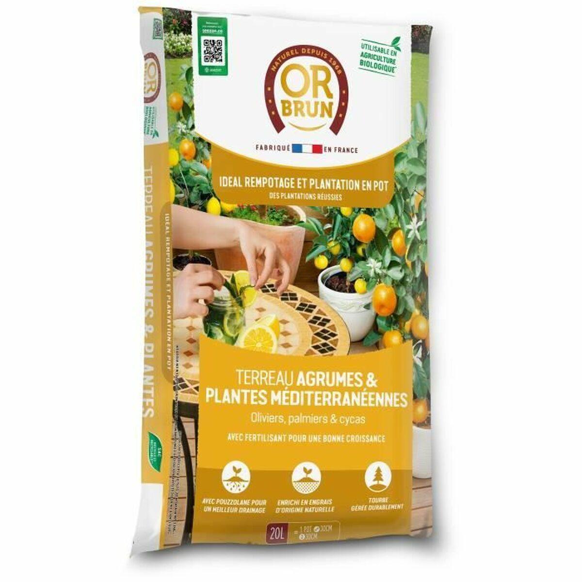 OR BRUN pottekompost til citrus og middelhavsplanter - 20 l