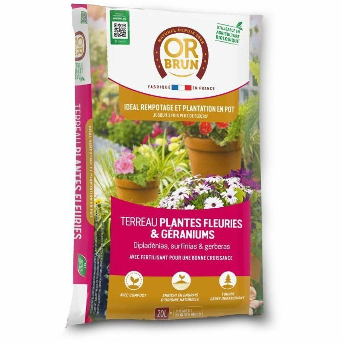 OR BRUN pottejord til blomstrende planter, 20 l