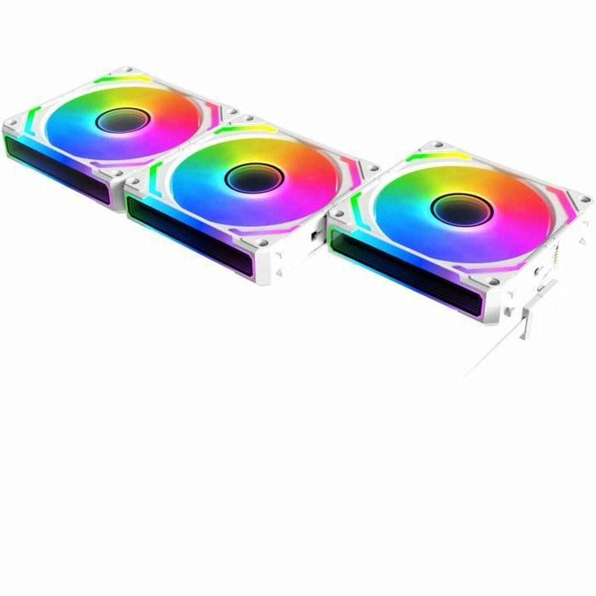 XIGMATEK Starlink Ultra Arctic CPU‑køler, hvid, 120 mm ARGB (3-pak)