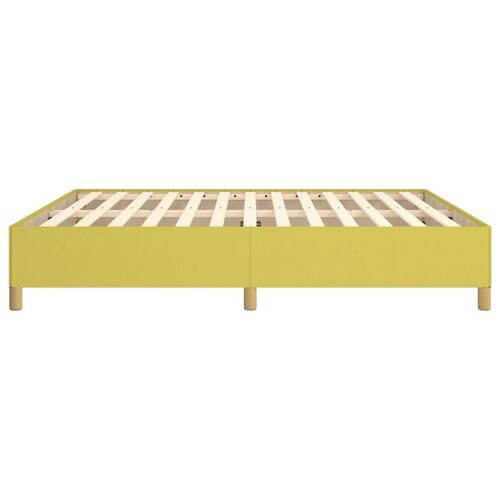 Sengeramme uden madras Grøn 160x200 cm Stof