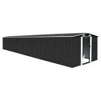 Haveskur 257x779x181 cm galvaniseret stål antracitgrå