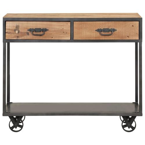 Konsolbord 90x35x74 cm massivt genbrugstræ