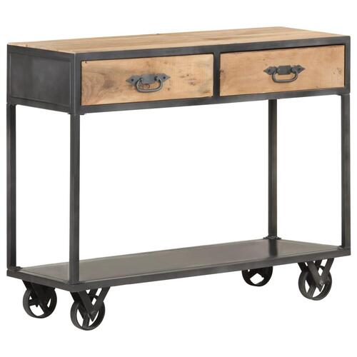 Konsolbord 90x35x74 cm massivt genbrugstræ