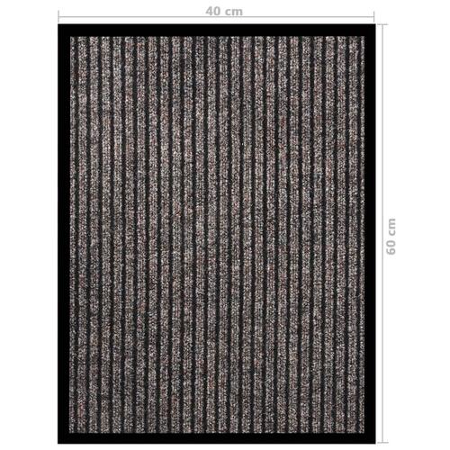 Dørmåtte 40x60 cm stribet beige