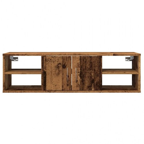 Vægskab 101×30×29 cm i konstrueret træ - antikt træ