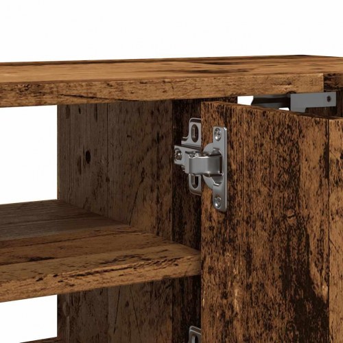 Vægskab 101×30×29 cm i konstrueret træ - antikt træ