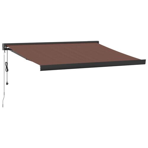 Markise 300x250 cm automatisk betjening brun