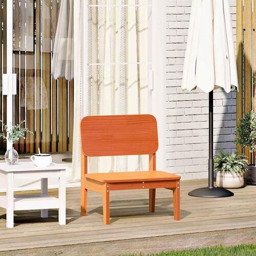 Havestol 60x52,5x72 cm massivt fyrretræ brun