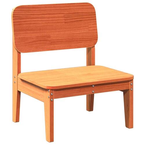 Havestol 60x52,5x72 cm massivt fyrretræ brun