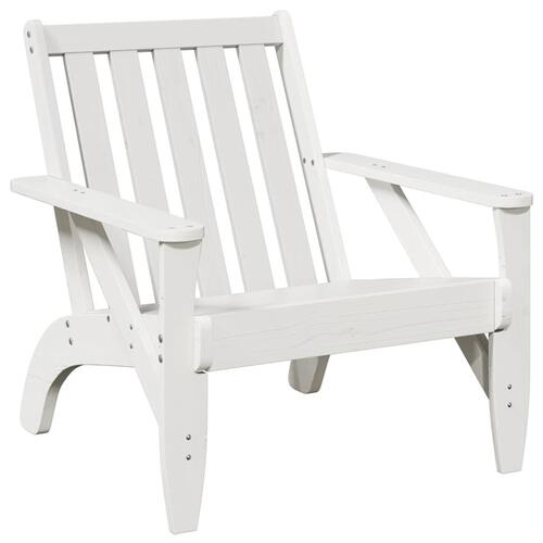 Adirondack-havestole 2 stk. 75x77x77 cm massivt fyrretræ hvid