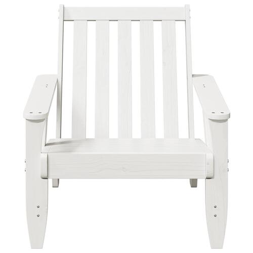 Adirondack-havestole 2 stk. 75x77x77 cm massivt fyrretræ hvid