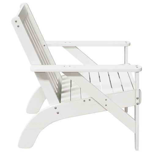 Adirondack-havestole 2 stk. 75x77x77 cm massivt fyrretræ hvid