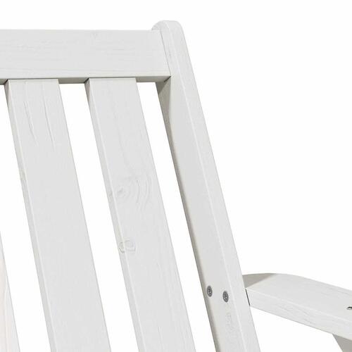 Adirondack-havestole 2 stk. 75x77x77 cm massivt fyrretræ hvid